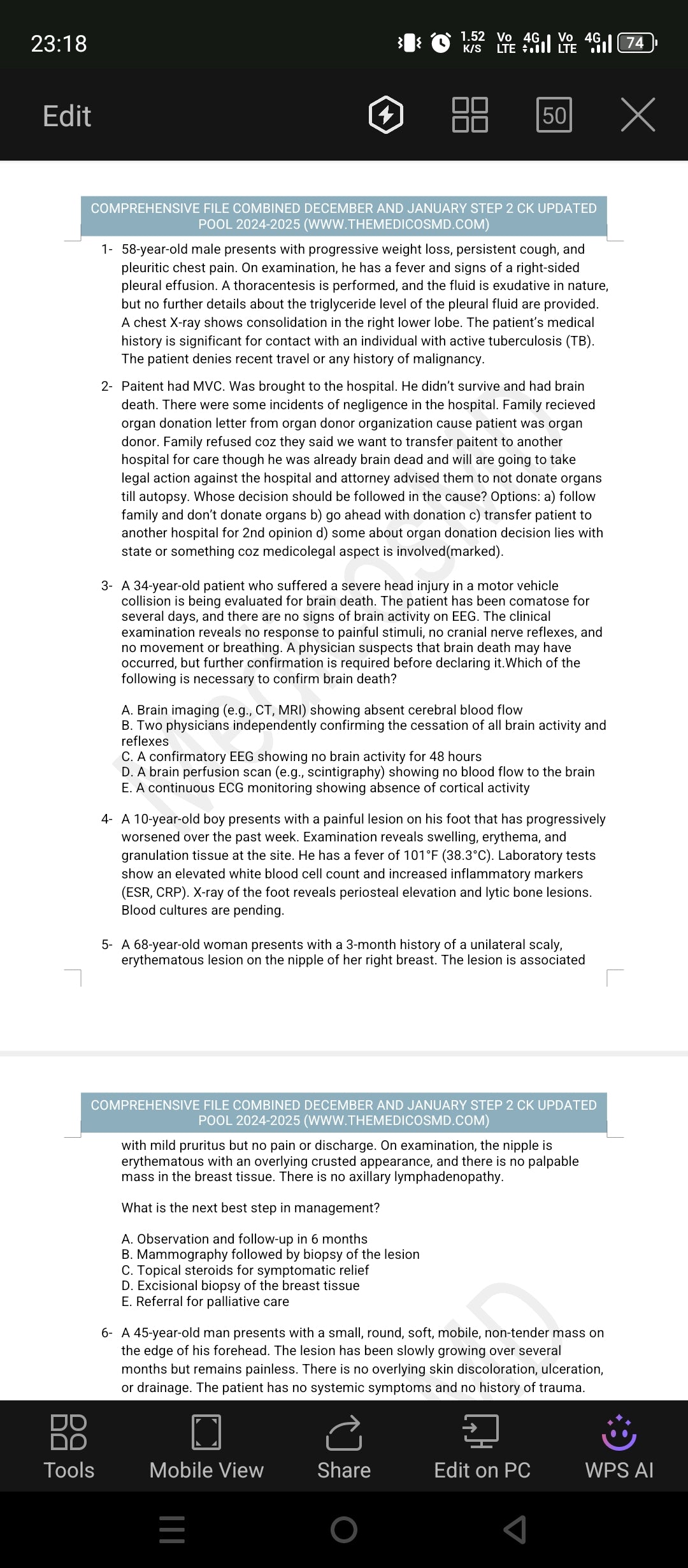 Usmle step 2 Recalls upto date