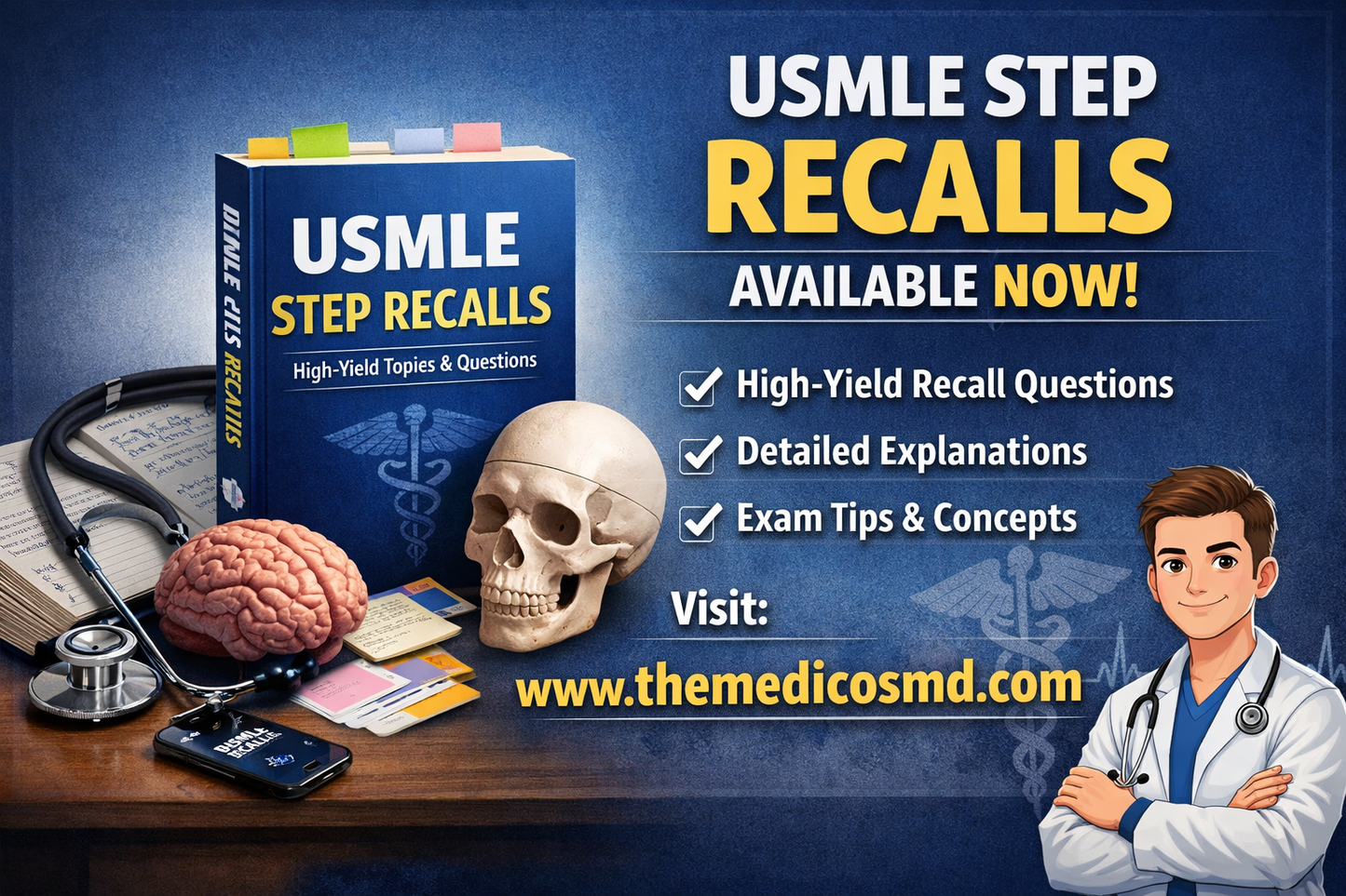 USMLE STEP RECALLS – AVAILABLE NOW!