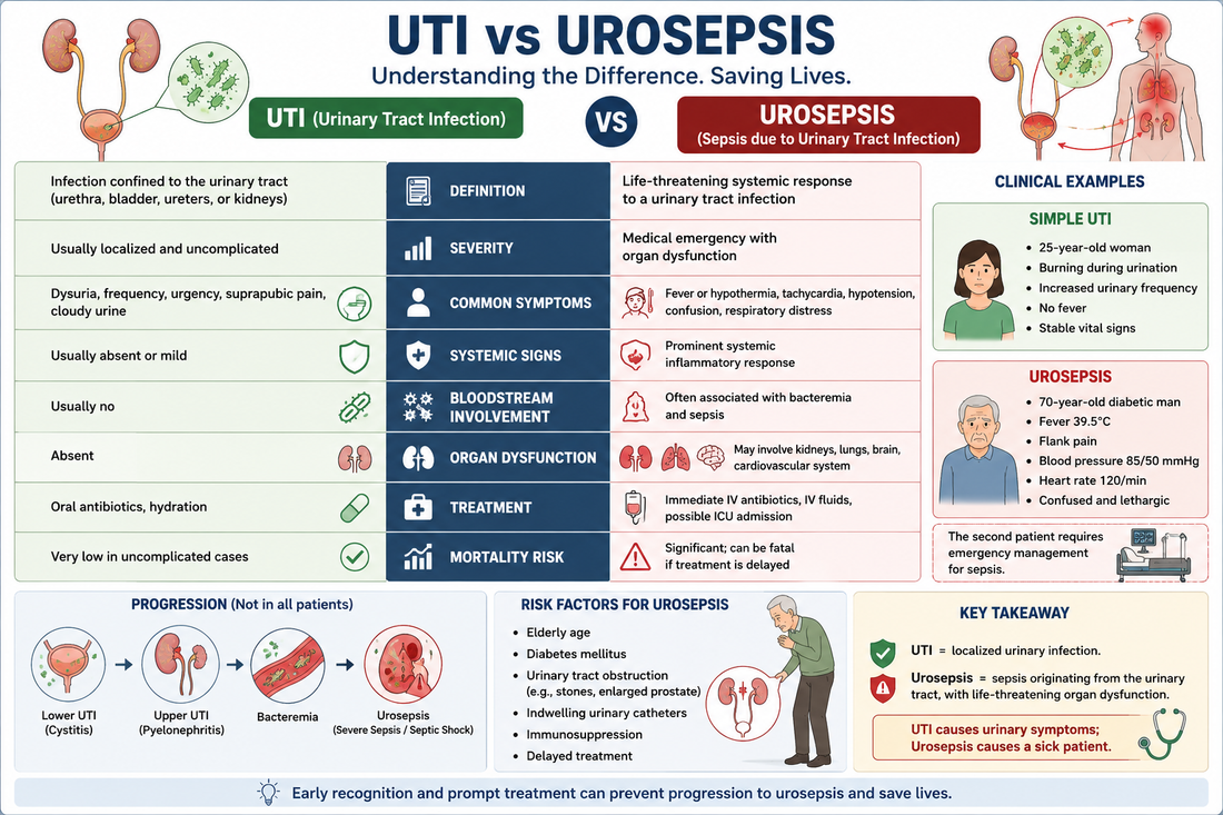 Urinary Tract Infection (UTI) Vs Urosepsis